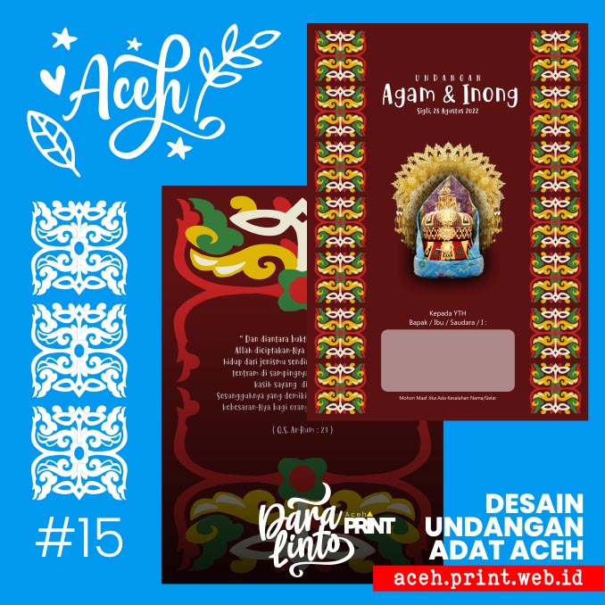 #15 Undangan Pernikahan Meukeutop - Sunting Aceh