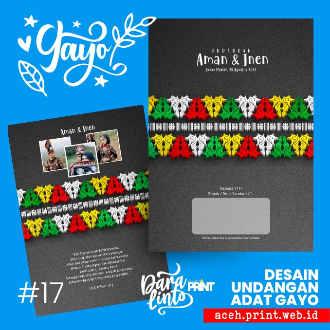 #17 Undangan Pernikahan Kerawang Gayo