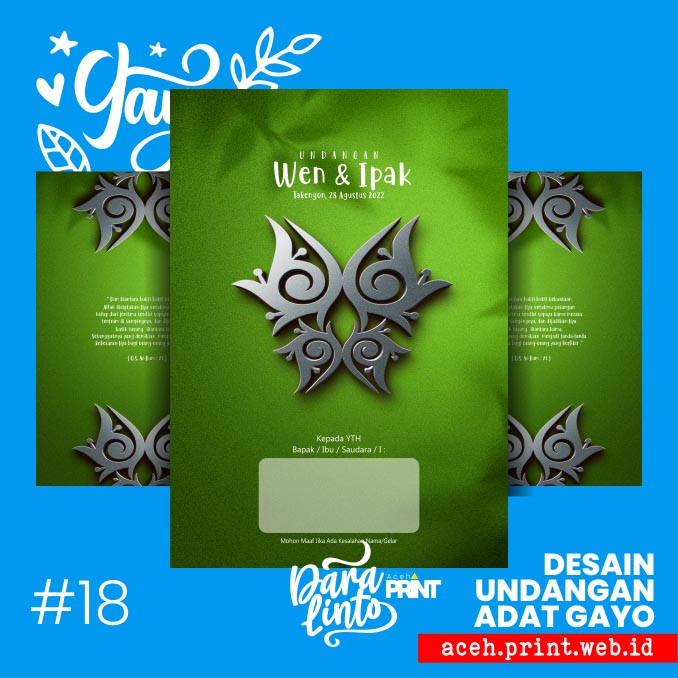 #18 Undangan Pernikahan Kerawang Gayo