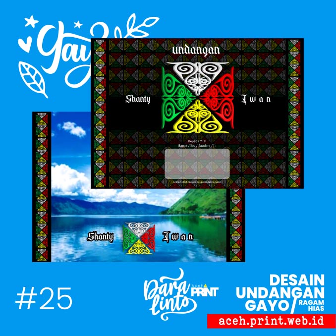 #25 Undangan Pernikahan Kerawang Gayo – Danau Laut Tawar