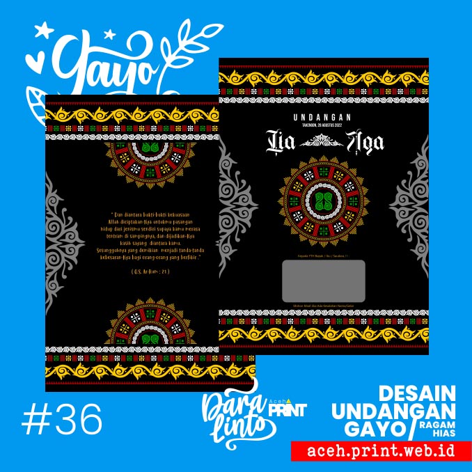 #36 Undangan Kerawang Gayo – Takengon Bener Meriah