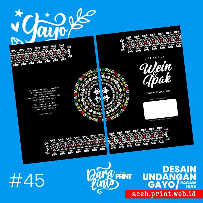 #45 Undangan Kerawang Gayo – Takengon Bener Meriah