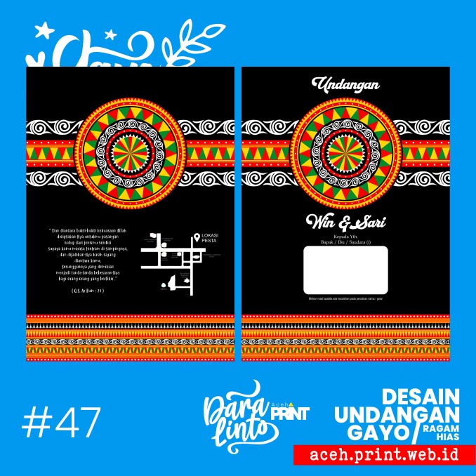 #47 Undangan Kerawang Gayo Lues