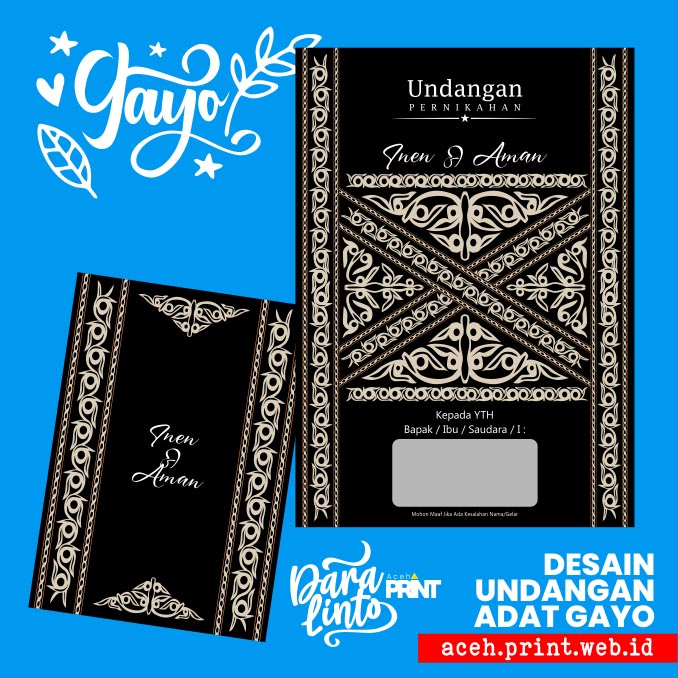 Inen & Aman Mayak – Undangan Kerawang Gayo 1916 – 1920