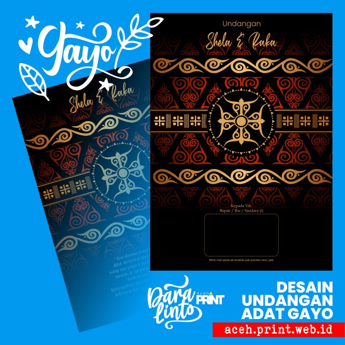 Shela Raka – Pemango – Undangan Pernikahan Kerawang Gayo