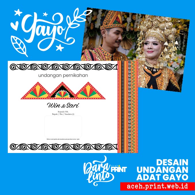 Undangan Pernikahan Kerawang Gayo Lues